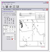 Map Worksheet Factory Screenshot