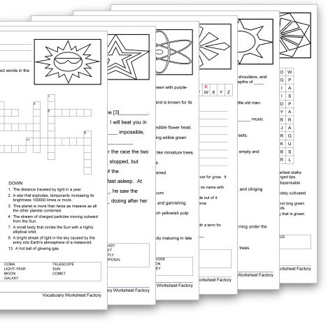 Vocabulary Worksheet Factory